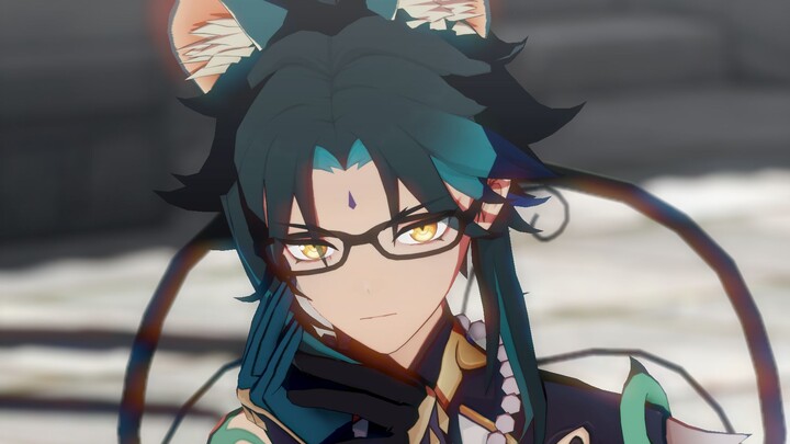 [Genshin Impact MMD Cat-eared Glasses Mandrill] Bạn có muốn tham gia giờ trà chiều của Mandrill Shan