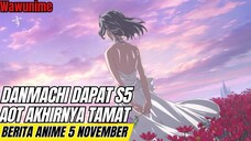 Akhirnya Attack on Titan tamat, Danmachi mendapat S5 | Berita anime