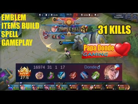 Lancelot Gameplay - Score (31-1-17) Donde - Mobile Legend 2021-JAN