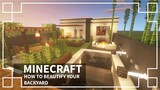 ⚒️[Minecraft] : How to Improve and Beautify your Backyard | Outdoor | Minecraft Tutorial