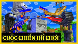 [ Lớp Học Quái Vật ] CUỘC CHIẾN NERF WAR ( SÚNG ĐỒ CHƠI ) | Minecraft Animation