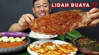 SEREM GEDE PANJANG ⁉️MUKBANG LIDAH SAPI PEDES SAMBEL MERCON + MAKAN LALAPAN JENGKOL MENTAH