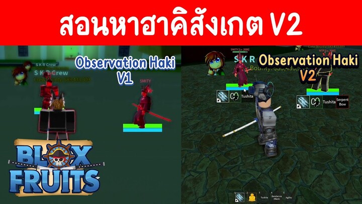 Blox Fruits UPDATE 15 รีวิว+สอนทำฮาคิสังเกต V2 (Observation Haki V2)