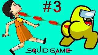 SQUID doll versus IMPOSTORS. Squid Game & Among Us animation. Squid game this pose #3