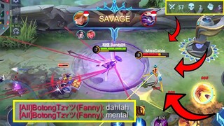 ADU MEKANIK FANNY MAYHEM?? AUTO FARM SAVAGE!! | Mobile Legends