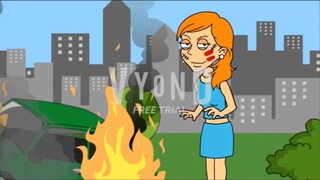 Rosie Steals Her Dad's Car/Crashes Into The GoAnimate Tower/Grounded