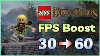 FPS Boost | LEGO The Lord of the Rings (30fps vs 60fps Gameplay)