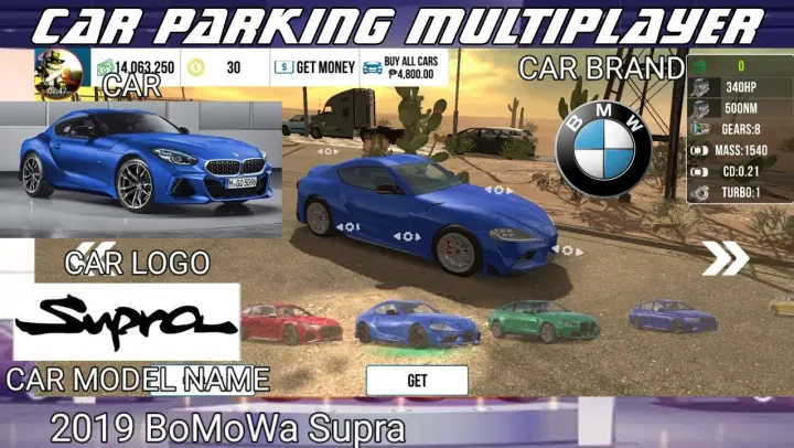 Car Parking Multiplayer 4.8.2.5 Car Names with Picture, Logo, Car Year and Emblem