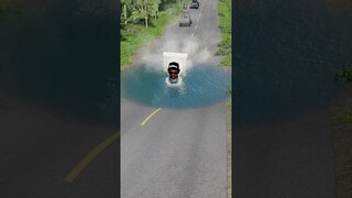 Weird Skibidi Toilets Crossing Deep Water with Giant Stone Ball Above | BeamNG.Drive