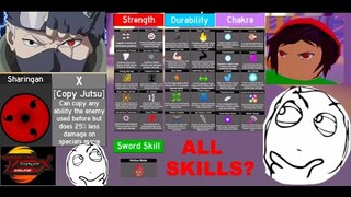 I used COPY JUTSU on All Skills in Roblox Anime Fighting Simualtor