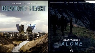 Diamond Heart // Alone [Mashup] - Alan Walker