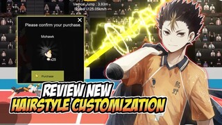 REVIEW NEW HAIRSTYLE CUSTOMIZATION KARASUNO HIGH - THE SPIKE MOBILE