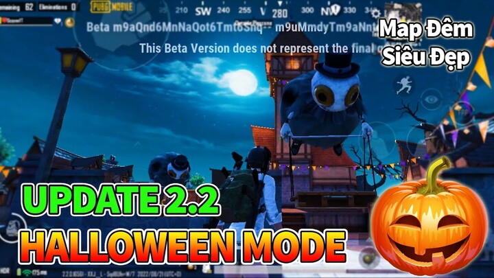 PUBG Mobile 2.2.0 - New Gear Front Mode | Halloween Town On Erangle | Erangel Night Mobde.