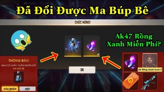 [Garena Free Fire]/Đã Đổi Được Ma Búp Bê,Skin Súng Scar Cá Mập Đen Và Ak47 Rồng Xanh Có Vĩnh Viễn k?