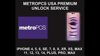 MetroPCS USA Premium Unlock Service, For iPhone All Models