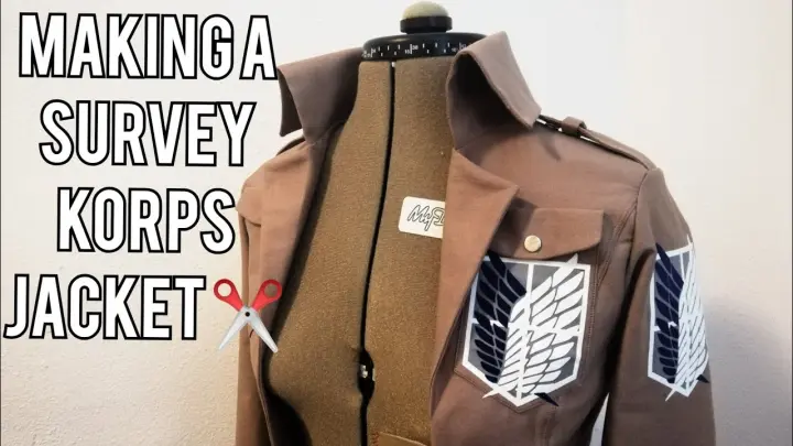 Attack on titan jacket cosplay tutorial