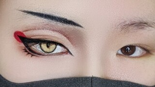 【Qi Guanqing】Vox Akuma cos imitation eye makeup tutorial