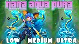 Nana Aqua Pura Collector Skin in Different Graphics Settings