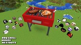 SURVIVAL BBQ GRILL HOUSE WITH 100 NEXTBOTS in Minecraft - Gameplay - Coffin Meme