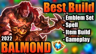 BALMOND BEST BUILD 2022 | TOP 1 GLOBAL BALMOND BUILD | BALMOND - MOBILE LEGENDS | MLBB