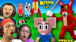 ROBLOX KITTY vs. PIGGY Mouse!  (FGTeeV's Chapter 3 Peppa Family ESCAPE)