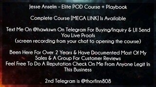 Jesse Teaches – Elite POD Course + Playbook Download