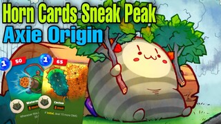 Axie Infinity Origin - Horn Card Sneak Peak | First Look and Impression | Skill Review (Tagalog)