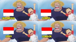 Parody 4 Bahasa || Garp Jadi Bajak Laut || Luffy Malah Nggak Mau