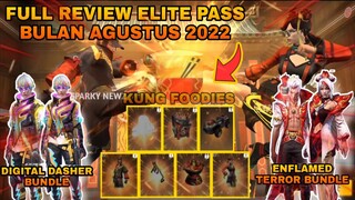 FULL REVIEW NEXT ELITE PASS SEASON 51 AUGUST 2022🤩NEW PET SKIN FINN🤩 BUNDLE ENFLAMED TERROR🤩