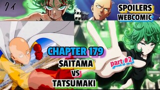 CHAPTER 179 SPOILERS WEBCOMIC | SAITAMA VS TATSUMAKI PART #2 | ONE PUNCH MAN | TAGALOG MANGA