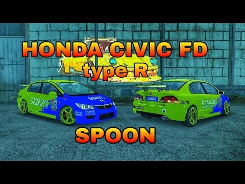 TUTORIAL OF HONDA CIVIC FD2 TYPE R SPOON DECALS || CAR PARKING MULTIPLAYER