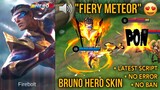 Bruno Firebolt Skin Script | New Voice Lines & New Skill Sounds | Early Access | MLBB