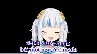 Gura cay cú khi bị cướp hạng [Hololive Vietsub]