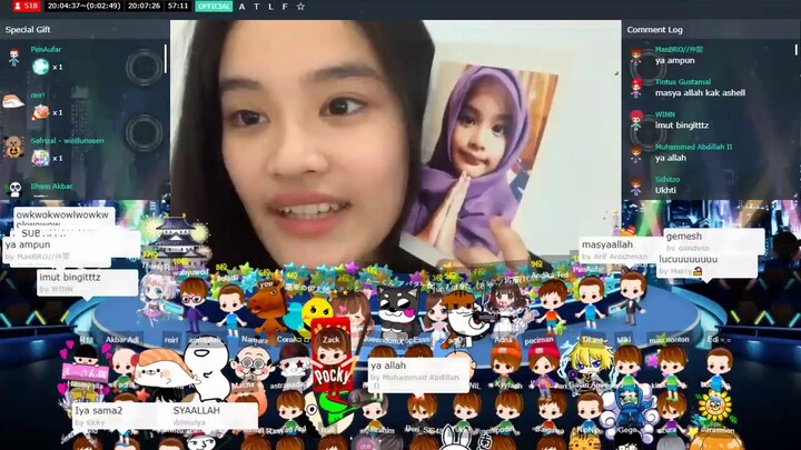 Live Showroom Ashel JKT48 - Nunjukin Foto Waktu Kecil & Cerita Awal Kenal Zee - 28-9-20