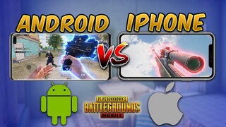 Android vs iPhone (PUBG MOBILE) iOS vs Android Comparison (Gyroscope, Aim Assist, Touch Response)