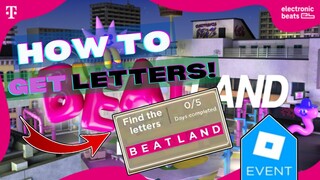 [ROBLOX EVENT 2022!] How to get 8 LETTERS in BEATLAND for Mystery Prize! [DAY #1] (Full Guide!)