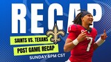 Saints Vs. Texans GAME RECAP