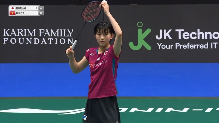 KFF Singapore Badminton Open 2024 | Tomoka Miyazaki (JPN) vs. Nguyen Thuy Linh (VIE) | Round 32