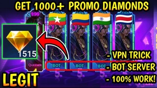 NEW VPN TRICK! BOT SERVER 515 CARNIVAL PARTY EVENT / FREE 1000+ PROMO DIAMOND ML 2021 - MLBB