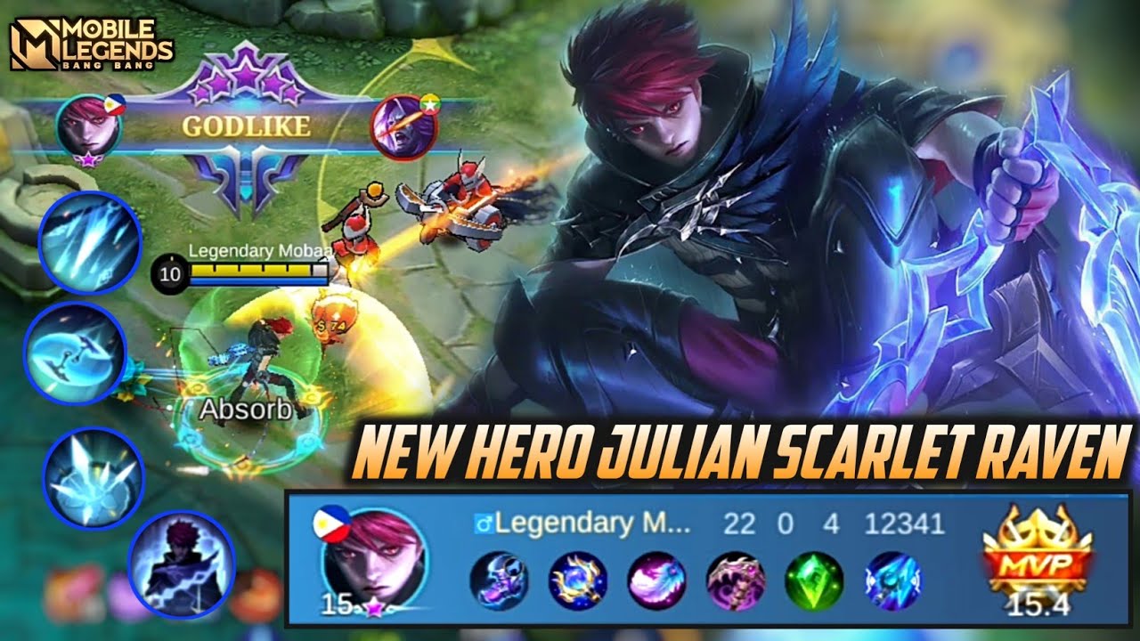 Julian Mobile Legends, Next New Hero Julian Gameplay - Mobile Legends Bang  Bang - BiliBili