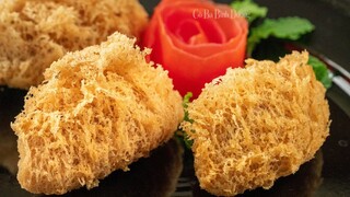 Cách làm DIM SUM đặc biệt vỏ giòn tan quá là hấp dẫn, rất giống tổ yến | Taro Puff recipe