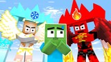 Monster School: Destiny Run Challenge - Ice Baldi vs Fire Herobrine | Minecraft Animation