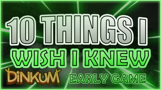 Dinkum "10 Things I Wish I Knew" - Dinkum Guide | Early Game Tips!!!