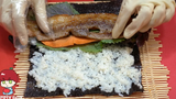 Pork belly rice roll (kimbop) Korean Street Food