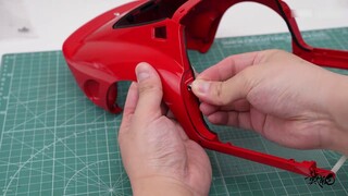 Đang bước vào đếm ngược để hoàn thành! Lắp ráp thân xe Ferrari 250GTO DeAgostini 1/8