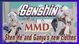 [Genshin,  MMD]Shen He and Ganyu's new clothes