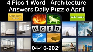 4 Pics 1 Word - Architecture - 10 April 2021 - Answer Daily Puzzle + Daily Bonus Puzzle