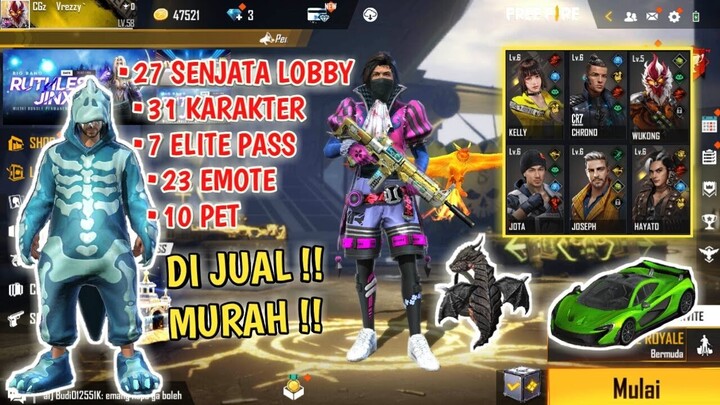 7 ELITE PASS, 9 BUNDLE MAGIC CUBE, ADA BUNDLE DINO - DI JUAL CUMA 150K !!