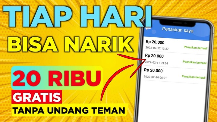 CAIR 20 RIBU TIAP HARI ! APLIKASI PENGHASIL UANG l APLIKASI PENGHASIL SALDO DANA GRATIS