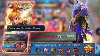 HAYABUSA TOLD ME I'M A TRYING HARD FANNY USER | I JUST GIVE HIM WHAT HE WANT | 0 DEATH GAMEPLAY MLBB